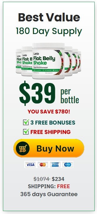 Lanta Shake 6 Bottles – Maximum Fat Burning Package